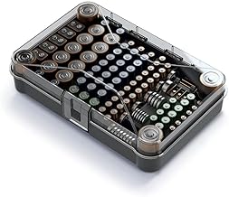 Batteriebox Sortierbox Aufbewahrungsbox für 115 Batterien Organizer Transparent Kunststoff ohne …