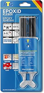 ATG 2 Komponenten Kleber extra stark – 2K Epoxidharz schnellhärtend, Kleber transparent für M…