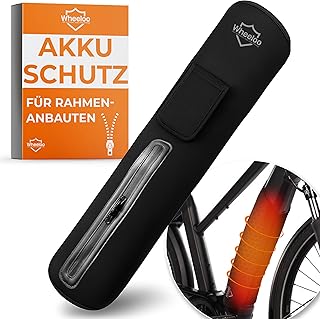 E-Bike Akku Schutzhülle mit Flaschenhalter Öffnung I Ebike Schutz mit Reißverschluss + Tasche …