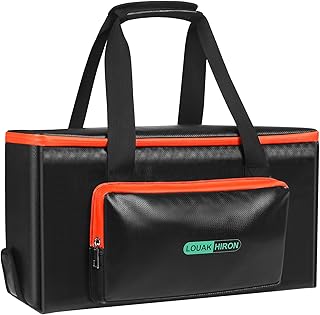 Ebike Akku Tasche Feuerfest – 8 Schichten Brandschutz Batterie Akku Aufbewahrungsbox für E-Bike,…