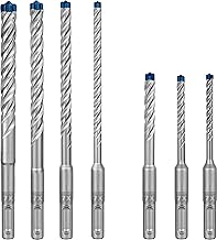 Bosch Professional 7x Expert SDS plus-7X Hammerbohrer Set (für Stahlbeton, Ø 5-12 mm, Zubehör …