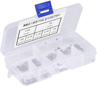 140 Stück Sechskantmuttern, M1/M1,2/M1,4/M1,6/M2/M2,5/M3 Muttern Set, Befestigungselemente Sechs…