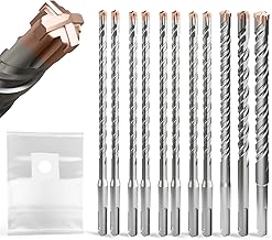 SDS Plus Bohrerset 11 teilig(4-14mm×210mm) für Beton, Mauerwerk & Stein – 11 teilig, langlebi…