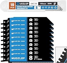 150 mm, 8TPI Hartmetall karbid-Säbelsägeblätter, 10 Stück Säbelsägeblätter Sägeblatt aus …