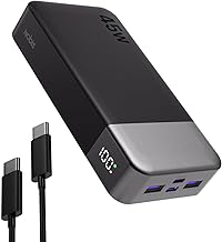 NOBIS Power Bank, Powerbank 20000mAh, 45W Externe Handyakkus Schnellladen, Externer Akku mit C zu…