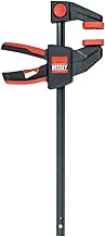 BESSEY Einhandzwinge EZL30-8, Spannweite 300 mm Ausladung 80 mm, Spannkraft bis 140 kg, Umsteckba…