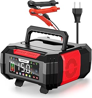NEXPEAK NC315 15A Autobatterie Ladegerät, 12V 24V LiFePO4 Blei-Säure Tragbares Autobatterielade…