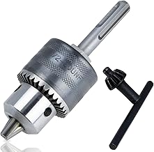 Zahnkranzbohrfutter 1,5-13 mm, 1/2-20UNF, Zubehör für Bohrhämmer, inklusive SDS-Plus Adapter A…