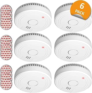 ELRO FS1805M | 6-Teiliges Rauchmelder-Set | Magnetisches Befestigungsset | 5 Jahre Batterie & Gar…