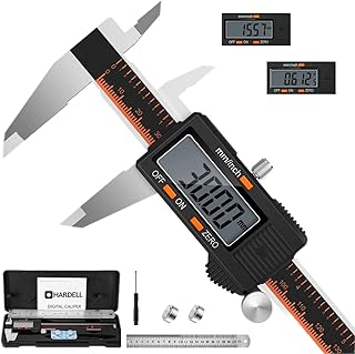HARDELL Messschieber Digital 150mm, Schieblehre Digital Edelstahl mit LCD Display, Digitaler Mess…