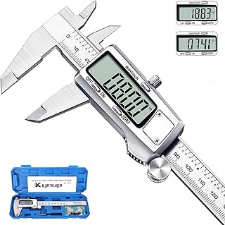 Kynup Messschieber Digital, 150 mm Schieblehre Digital Edelstahl, Elektronik Messschieber Messwer…