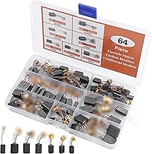 64 Stück Kohlebürsten Motorkohlen Elektrowerkzeug Kohlebürsten Ersatz Motor-Kohlebürsten mit …