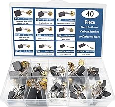 40Stück 10 Größen Motorkohlen Kohlebürsten für Elektrowerkzeug, Kohlestifte Motor Kohlebürs…