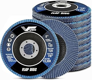 Professional Fächerschleifscheibe für Metall – Fächerscheibe 10 Stück 125mm x 22,23mm Korn 80…
