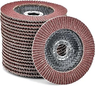 10 Stück Fächerscheiben Ø 125mm x 22 mm Korn 40 Schleifscheiben Schleifmopteller Lamellenschei…
