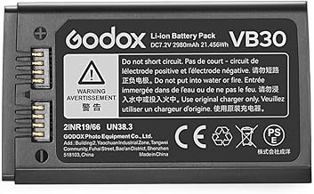 Godox VB30 Akku V100 V1Pro V1 PRO 7,2 V/2980 mAh Li-Ionen-Akku Pack für GODOX V100 V1PRO-S V1PRO…