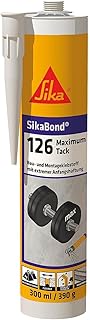 Sika – Bau- und Montagekleber – SikaBond-126 Maximum Tack – Schwarz – Sehr starke Anfangsha…