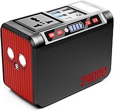 88Wh Tragbare Powerstation 80W Powerbank Akku mit 230V AC Steckdose und LED Taschenlampe Kleiner …