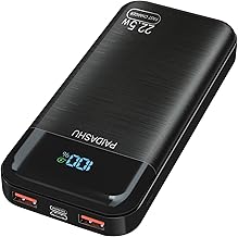 Power Bank 27000mAh 22.5W Klein Schnellladefunktion PowerBank 1 USB C, 2 USB A Mini Externe Handy…