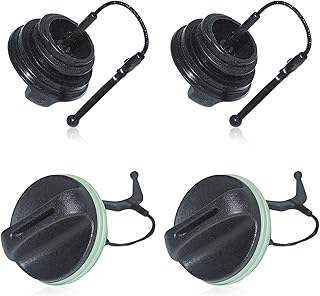 4 Stück Öltankdeckel-Set für Husqvarna 340 345 346XP 350 353 Kettensägen Ersatzteile, Tankdec…