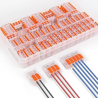 Kabelverbinder Kabelklemmen Elektro, 60 Stück Verbindungsklemmen Klemme mit Betätigungshebel, 4…