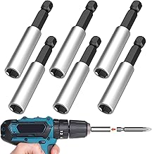 6 Stück Bithalter Magnetisch, Hochwertiger Halterung Magnetisch Stark Bitverlängerungen 60mm Se…