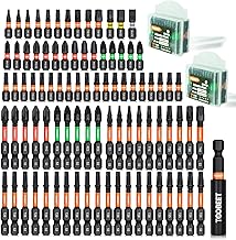 89tlg. Impact Schraubendreher Bits Set,25/50 mm Magnetischen S2 Stahl (Torx/PH/PZ/SL/Hex) Schlagf…