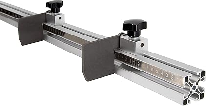 SCHMIDT systemprofile Längenanschlag B 2m Aluminium-Profil Säge-Anschlag Rechts-Links Maßband …