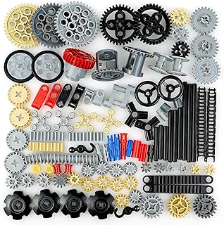 Technik Ersatzteile Set,133 Stück Technic Steine Bausatz, Motor Getriebe Ausrüstung Klemmbauste…