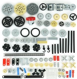 Pamvava Technik Ersatzteile Set, 123 Stück Zahnräder Modellbau Technik Teile, Getriebe Ausrüst…