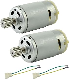CHANCS Getriebe Elektro 390 Motor DC 6V 19000RPM DIY Modellbau Teile mit 12-Zahn Getriebe 2PCS