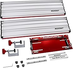 Milescraft 1409 Spursägenführung – 140 CM hochwertige Führungsschiene aus Aluminium für netzb…