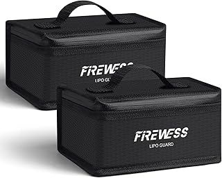 Lipo Safe Bag, Feuerfeste Box für Akkus, Akku Tasche Feuerfest, Pouch Fassungsvermögen Batterie…