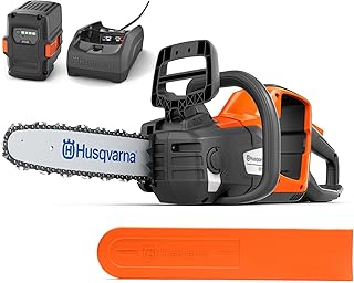 Husqvarna 225i Akku-Kettensäge – Leicht, kabellos, leise, 14″ Schiene, 20 m/s Kettengeschwindi…