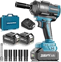 1200Nm Schlagschrauber Akku Kompatibel mit Ma-kkita 18V Lithium-Akku, 1/2 Zoll Bürstenloser Schl…
