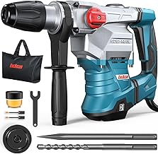 ENEACRO SDS-MAX Bohrhammer,12Joule 1500W Abbruchhammer mit 3 Funktionen, Anti-Vibrationsgriff und…