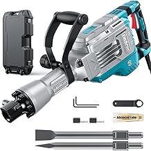 ENEACRO Abbruchhammer 1700W SDS-Hex Stemmhammer, 65 Joule Hochbelastbar Beton Brecher, Anti-Vibra…
