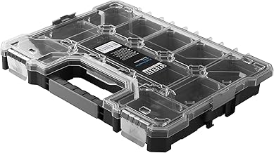 STROXX® Sortimentskasten 454x360x60mm – Werkzeugbox mit vielen Fächern – stapelbar für Garage/…