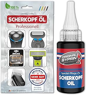 Original Syprin Scherkopf Öl für Haarschneidemaschinen Haarschneider Rasierer Trimmer I Scherko…