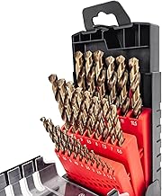 Bohrer Set 25 teilig，HSS-E M35 kobalt Spiralbohrer-Set für Metall, Edelstahl und Aluminium（1…