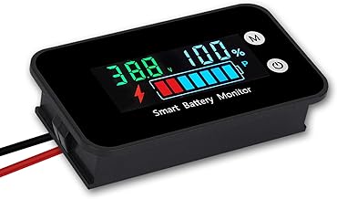 Batterieanzeige, IPX7 Wasserdicht Batterie Monitor, DC 12v 24v 36v 48v 60v 72v Spannungsanzeige, …
