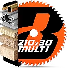 BAUBECK Sägeblatt 210×30 – Multi Material Feinschnitt – Sägeblatt 210 Holz, Aluminium, Metall u…