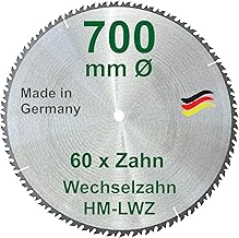 HM-Sägeblatt – 60 ZÄHNE – Ø 700 x 30 mm LWZ Wechsel-Zahn Hartmetall WZ Präzisions-Kreissäg…