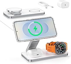 3-in-1 Ladestation für Samsung, Faltbar Kabelloser Ladegerät für Galaxy S26/S25/S24/S23/Z Fold…