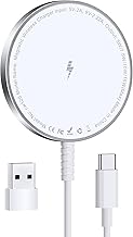 Mag-Safe Ladegerät für iPhone Ladestation: Magnet Wireless Charger Induktive Kabelloses Ladepad…