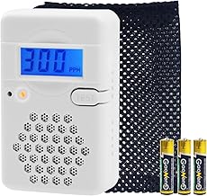 LSENLTY Kohlenmonoxid-Detektoren, 3 Jahre Standby-Zeit, 0–999 CO-Detektorbereich, 85 dB lauter …