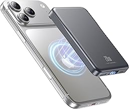 Powerbank für MagSafe, 10000mAh Magnetische Power Bank ohne Kabel, 20W PD Schnellladegerät, Kab…