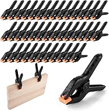 40 Stücke Klemmzwingen, 3 Zoll Hochleistungs Schwarze Nylon Federklemmen, rotierbare Federklemme…