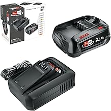Bosch Akku und Schnellladegerät Starter Set 18V (1x 2,5Ah Li-Ionen-Akku; 1x Schnellladegerät; P…