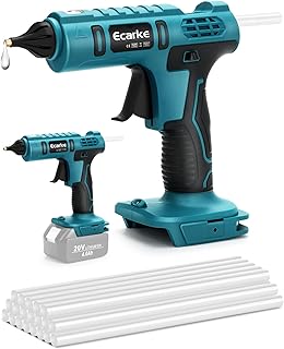 Ecarke Akku-Klebepistole für Ma-kita 18V Lithium-Akku, Akku-Heißschmelzpistole, ideal für Repa…
